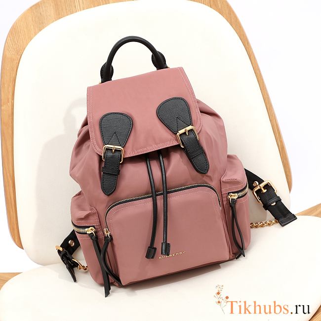 Burberry Medium Military Backpack Pink 22x33cm - 1