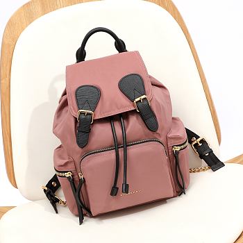 Burberry Medium Military Backpack Pink 22x33cm