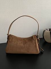 Prada Aimee Medium Suede Shoulder Bag 31x18x10cm - 6