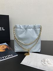 Chanel Mini 22 Handbag Light Blue Gold 20cm - 4