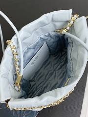 Chanel Mini 22 Handbag Light Blue Gold 20cm - 5