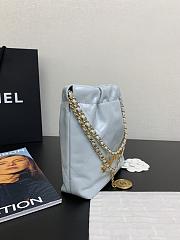 Chanel Mini 22 Handbag Light Blue Gold 20cm - 2