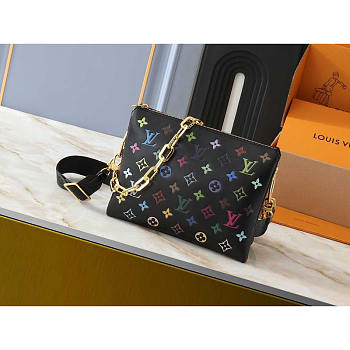 Louis Vuitton LV x TM Coussin PM Black Multicolored 26x20x12cm