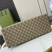 Gucci GG Emblem Medium Tote Bag Brown 38x25x15cm - 5