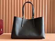 Gucci GG Emblem Medium Tote Bag Full Black 38x25x15cm - 5