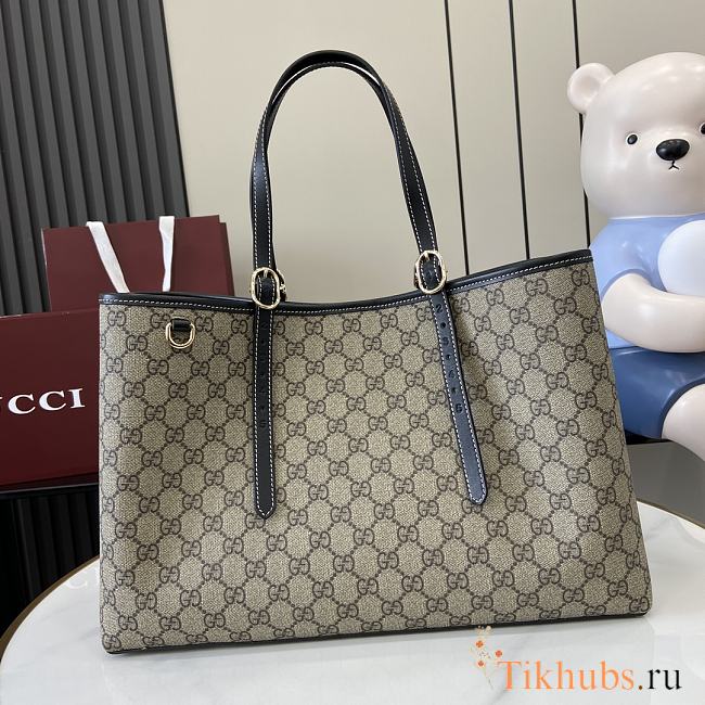 Gucci GG Emblem Medium Tote Bag Black 38x25x15cm - 1