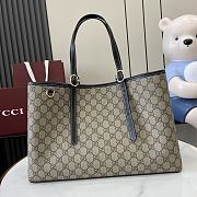 Gucci GG Emblem Medium Tote Bag Black 38x25x15cm - 1