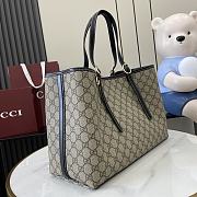 Gucci GG Emblem Medium Tote Bag Black 38x25x15cm - 6