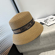 Dior D-Bobby Brim Hat Straw Black - 4