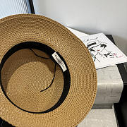 Dior D-Bobby Brim Hat Straw Black - 2