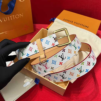 Louis Vuitton LV x TM LV D-Ring 30mm Belt White