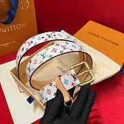 Louis Vuitton LV x TM LV D-Ring 30mm Belt White - 2
