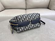 Dior Small D-Journey Bag Blue Oblique 25.5x14.5x14cm - 6