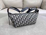 Dior Small D-Journey Bag Blue Oblique 25.5x14.5x14cm - 5