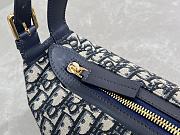 Dior Small D-Journey Bag Blue Oblique 25.5x14.5x14cm - 4