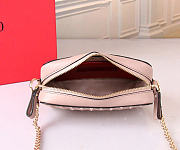 Valentino Rockstud Spike Leather Pink Camera 19x12x5.5cm - 5