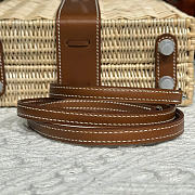 Hermes Kelly Picnic Mini Bag Brown Silver 19cm - 6