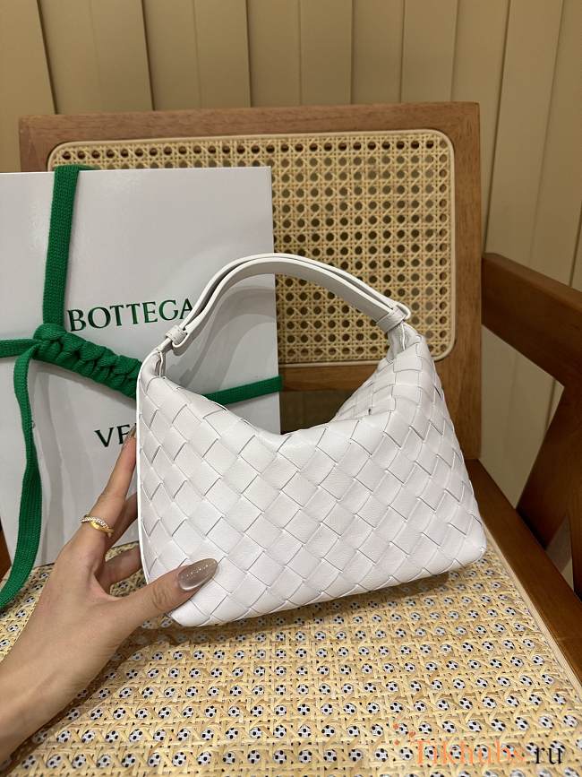 Bottega Veneta Mini Wallace Shoulder Bag White 20x13x9.5cm - 1