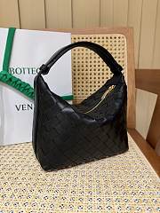 Bottega Veneta Mini Wallace Shoulder Bag Black 20x13x9.5cm - 6