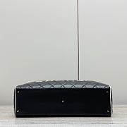 Chanel Duffle Bag Black Lambskin 47x27x13cm - 5