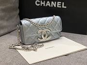 Chanel 23P Flap Bag Silver 18x10x3.5cm - 3