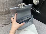 Chanel 23P Flap Bag Lambskin Silver 24cm - 3