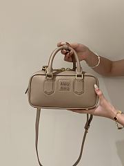 Miu Miu Arcadie Leather Bag Rose 23x10x8cm - 1