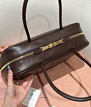 Miu Miu Beau Bag Dark Brown Leather 35x12x22cm - 3