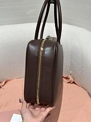 Miu Miu Beau Bag Dark Brown Leather 35x12x22cm - 2