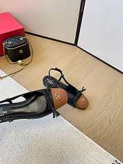 Valentino Valet Slingback Ballerina Black Brown Flat - 3