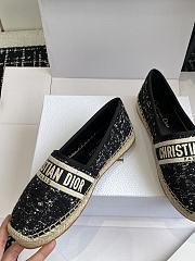 Dior Granville Espadrille Black Flat - 4