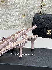 Chanel Slingback Pump Pink Heel 6cm - 3