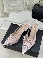 Chanel Slingback Pump Pink Heel 6cm - 2