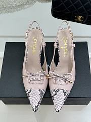 Chanel Slingback Pump Pink Heel 6cm - 4