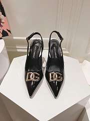 Dolce & Gabbana Slingback Black Pump Patent 9.5cm - 4