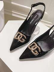 Dolce & Gabbana Slingback Black Pump Patent 9.5cm - 3