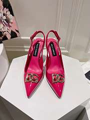 Dolce & Gabbana Slingback Pink Pump Patent 9.5cm - 4