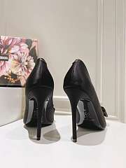 Dolce & Gabbana Satin Bow Black Heel 10cm - 5