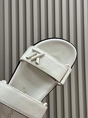 Louis Vuitton LV Bom Dia Comfort White Mules - 5