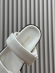 Louis Vuitton LV Bom Dia Comfort White Mules - 3