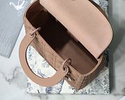 Dior Medium Lady Bag Pink Matte 24cm - 6