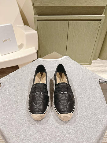 Diro Granville Espadrille Black Flat