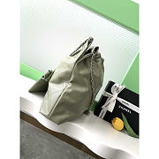 Chanel 22 Handbag Lambskin Silver Green 42x39x8cm - 5