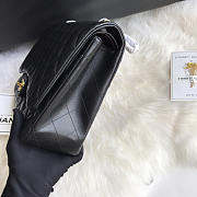 Chanel Large Flap Bag Gold Hardware Black Lambskin 33cm - 4