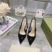 Gucci Signoria Slingback Pump Black Patent Heel 10.5cm - 3