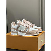 Louis Vuitton LV Trainer White Pink Sneaker - 1