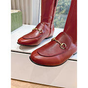 Gucci Horsebit Knee Red High Boots - 3