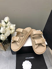 Chanel Beige Sandals Slides - 4