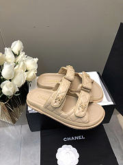 Chanel Beige Sandals Slides - 3