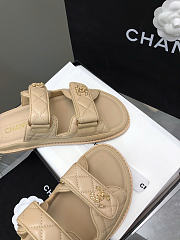 Chanel Beige Sandals Slides - 2